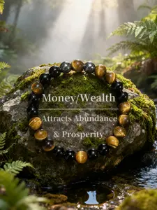 Tiger Eye Obsidian Agate Bracelet, Attracts Wealth, Enhances Prosperity, Simple Design, Versatile Wear, Daily Good Luck Charm, High Quality Bracelet