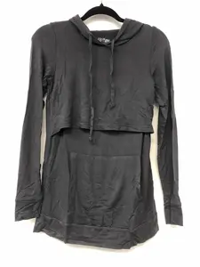Outlet 6027 - Latched Mama Cloud Nursing Hoodie - Slate - Extra Extra Small