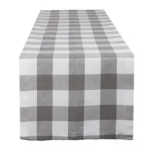 Design Imports Buffalo Check 14" x 108" Table Runner