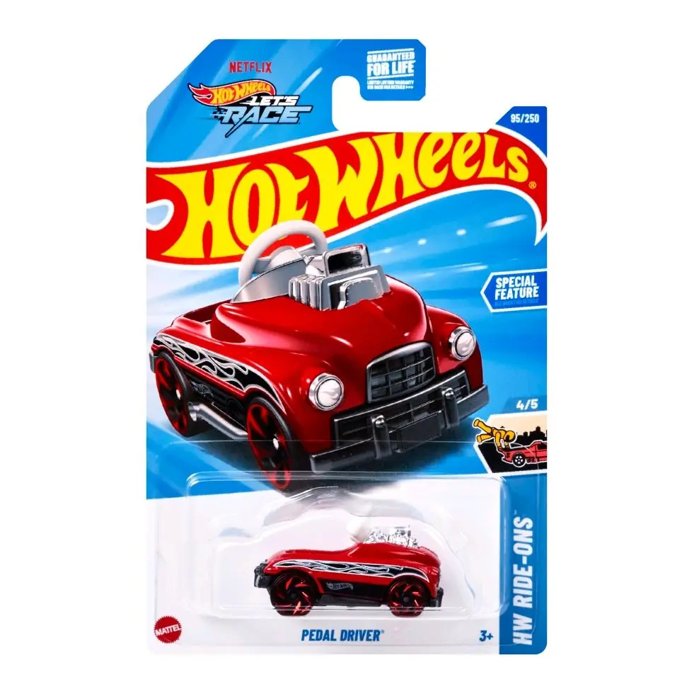 Hot Wheels Red #95 Treasure Hunt Pedal Driver Vehicle Playset