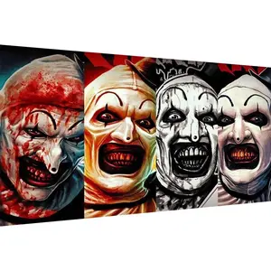 Halloween Large  Art Kits for Adults Beginner, Clown 5D Full Round Drill  Painting Kits for Adult, Large DIY  Art Painting Kit for Holiday Gifts 16x28 lnch.
