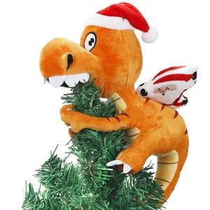 Shappy Christmas Tree Topper 10 x 8 Inch Large Funny Animal Tree Topper Plush Hanging Christmas Ornaments Cute Adorable Xmas Decorations for Holiday...