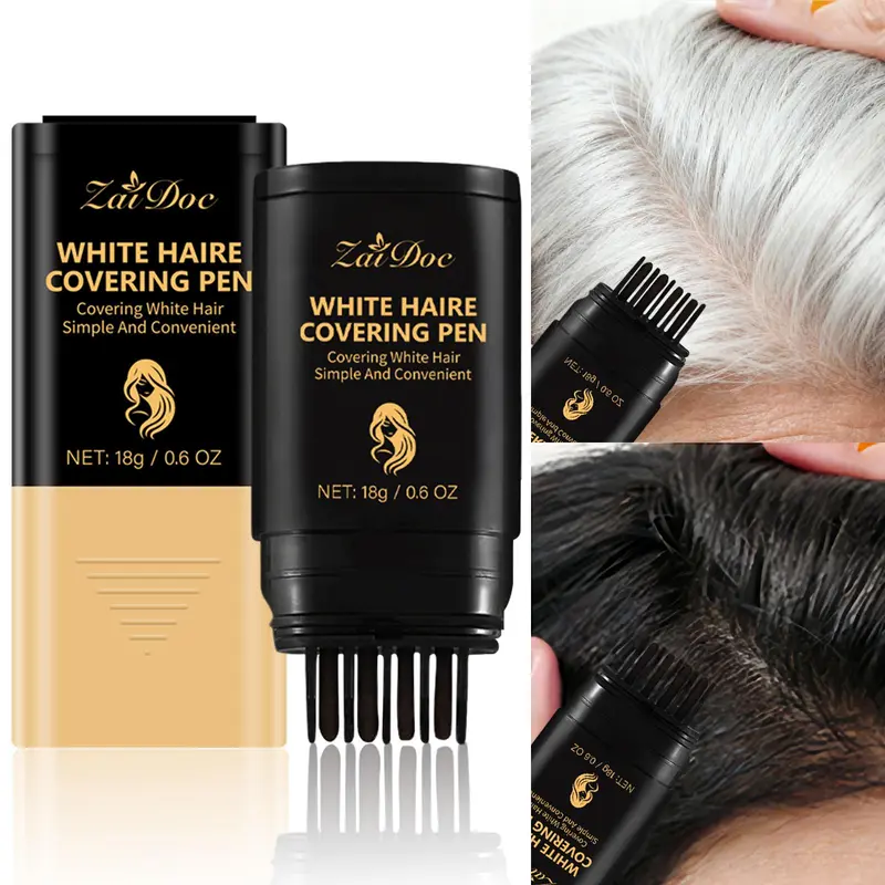 Hair Dye Pen in Highlight Honey Blonde (20Ml / 0.6 Oz): Quickly Covers White Hair at Temples & Roots - Portable Design for Easy Application - Natural Shine - Temporary Hair Color.