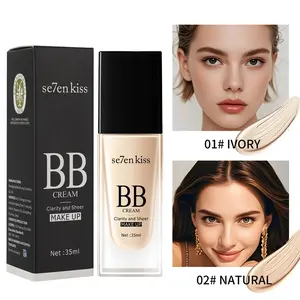 2 Tones BB Cream Sheer Coverage Buildable Coverage Adjustable Concealing Effect All Day Long Wear Non Blotchy Non Oily Skin Friendly Formula Glow