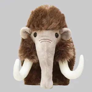 Amuse Mammoth Paopao Primitive Age Dark Brown Stuffed Animal Plush Toy Cute Soft Throw Pillow Christmas Cushion Decorationsifts for Kids