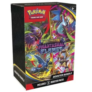 Pokemon TCG Mega Evolution Phantasmal Flames Booster Box 6 Packs Sealed Trading Card Game