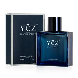 YCZ Midnight Gentleman Eau de Parfum for Men 50ml Lasting Oriental Woody Scented Cologne with Vanilla Orchid Sandalwood Notes Marine Perfume Edp Fragrance Matte Box