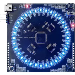 Soldering Practice Board, Welding Training Kit, Electronic Project for Beginners, Running Water Light Circuit, 5V, 75x75mm