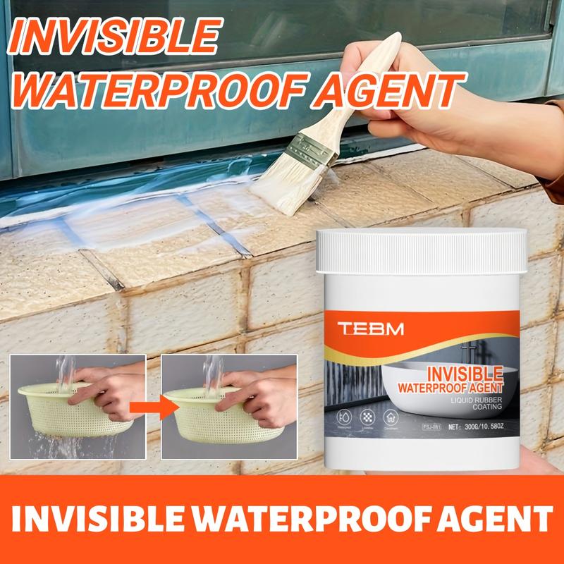 Transparent Sealed Waterproof Coating, RV Roof & Home Effective Water Proofing, Compatible with Brick Marble Cement Floor Ceiling, Waterproof Sealant Mastic