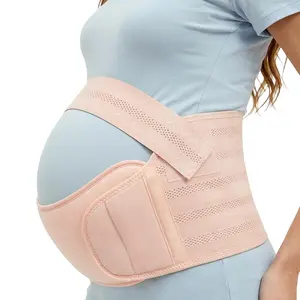 Three-In-One Pregnancy Belly Band, Ergonomic Adjustable Support Belt, Comfortable Delivery Aid, Postpartum Recovery Waistband, Back Support