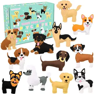 Puppy Sewing Kit for Kids Fun Plush Toy Sewing for Girls & Boys DIY Felt Craft Gift Set for Ages 7 to 12