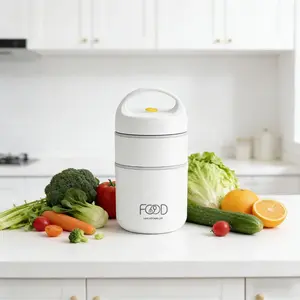 Double layer insulated bucket, made of stainless steel material, insulated lunch box, portable breakfast box, portable lunch box, sealed lunch box, suitable for picnicking and commuting,