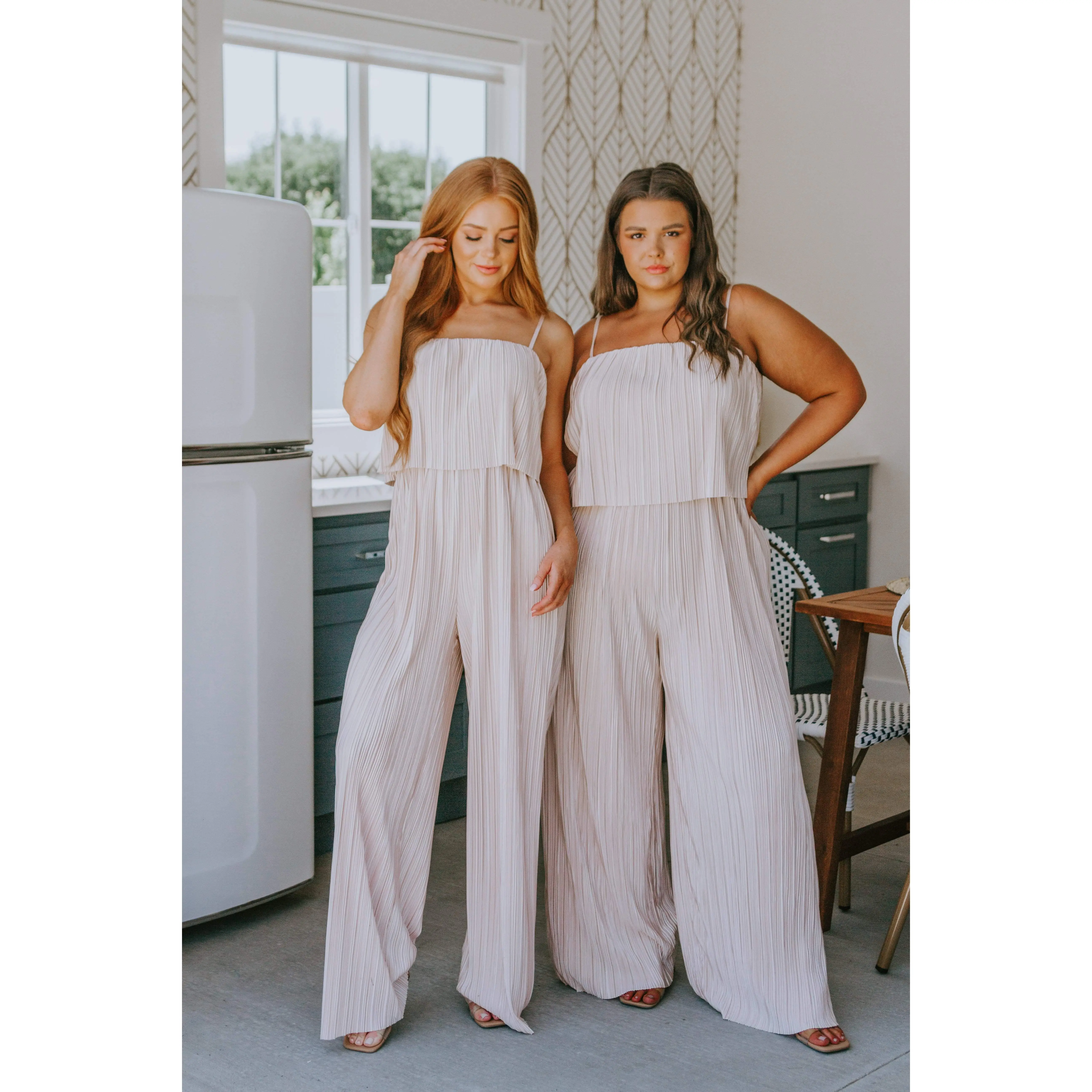 Pleased to Hear It Plisse Jumpsuit