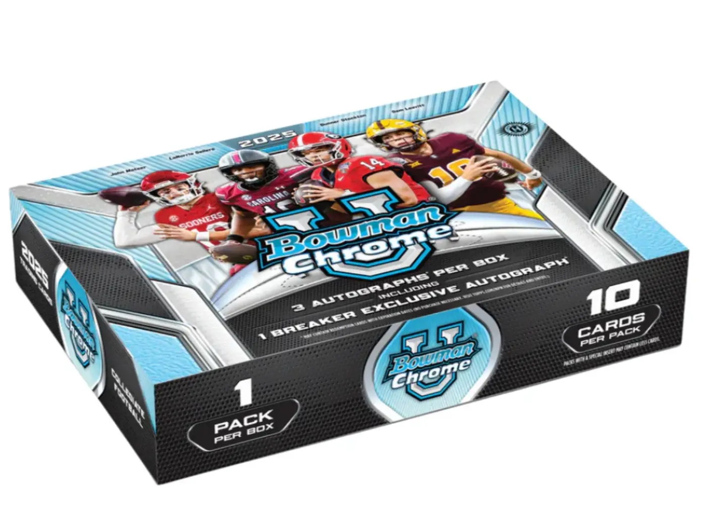 2025 Bowman University Chrome Football Breakers Delight Box
