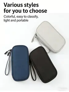 New Makeup Bag Charger Data Line Storage Box USB Flash Drive Mobile Hard Disk Phone Case Earphone Digital Organizer