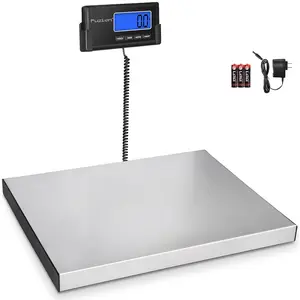 Digital Shipping Scale for Packages 440LB x 10g, Heavy Duty Weight Scale for Postage, Stainless Steel Large Platform, Commercial Scale for Business, Postal Scale for Parcel/Small Dog
