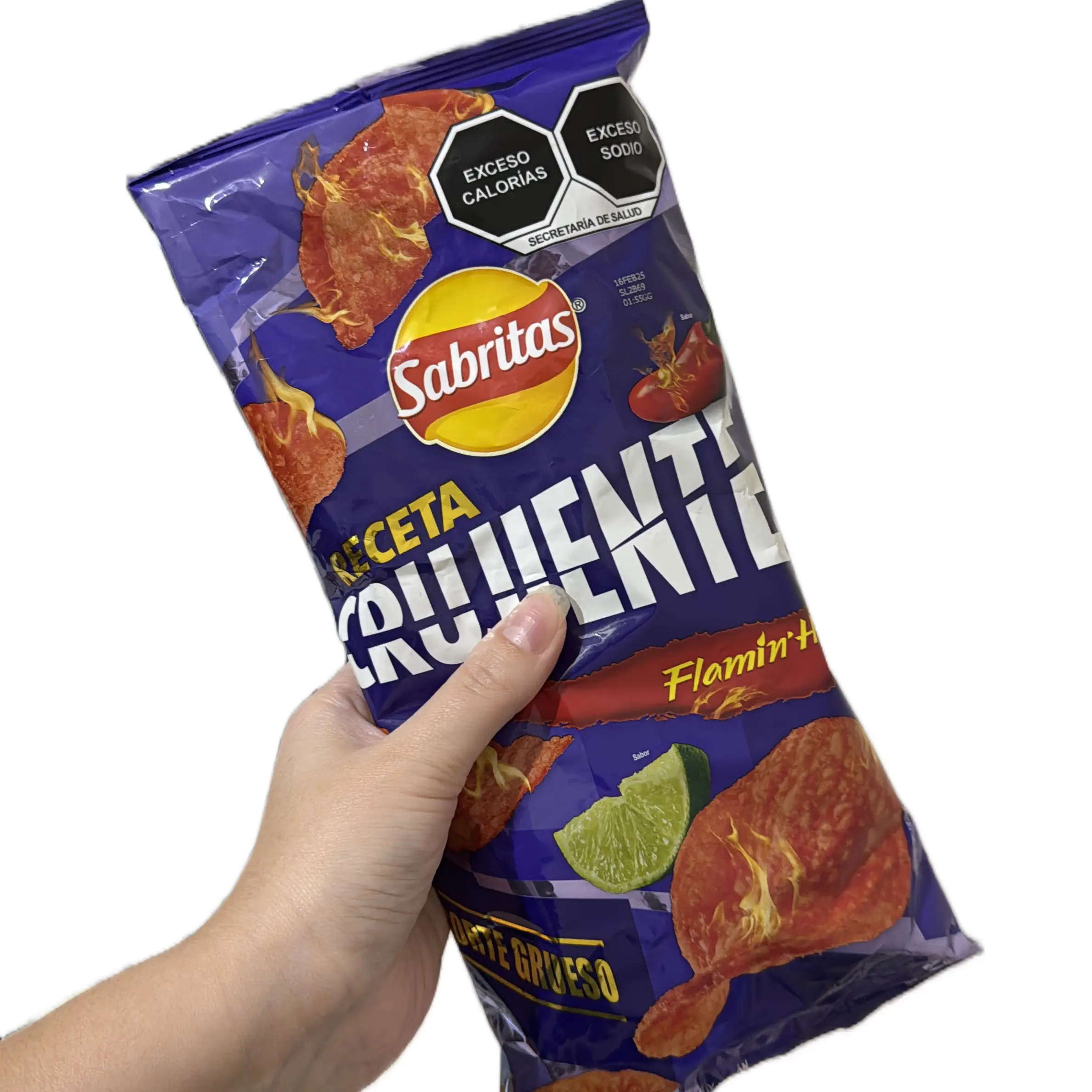 Sabritas 5-Pack Mexican Corn Chips - Crunchy Texture Snack Big Bags with Flaxseeds & Taffy, All Ages Cupboard Storage Treat