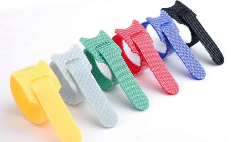 60 PCS Garland Ties Plant Cable Straps for Support Plant Growth, Adjustable Indoor/Outdoor Decorative Nylon Reusable Hook and Loop Design(Green,6 inch)