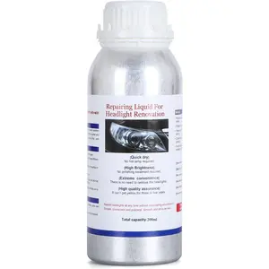 200ML Headlight Restoration Liquid,Automobile Headlight Lens Polish Repair Liquid,  Headlight Scratch Restoring Fluid for Repair Headlight Yellowing, Haze,