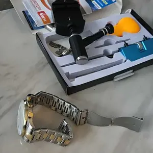 JOREST Watch Battery Replacement Kit, Watch Repair Screwdriver, Watch Band Replacement tool, Watch Wrench Back Remover, Watch Case Opener, Watch Back Remover Holder, Spring bar, Tweezers