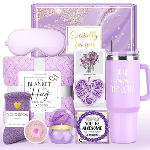 Women Self Care Spa Gift Basket,Valentine's Day Christmas Birthday Mother's Day Specially Anniversary Gift Set, Sympathy Comfort Scented Gifts for Mom Wife Girlfriend Friend Sister Grandma Teacher Nuurse Her