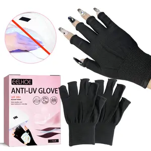 Eelhoe Nail UV Gloves Nail Light Special Anti-Blackening and Tanning Hand Heating Lamp Barrier Gloves