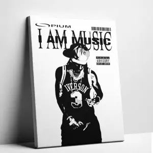 "I Am Music" Album Cover Art Poster — Stylish Trap Music Wall Art Canvas Print — Street Aesthetic Decor — A Gift for Hip-Hop Fans