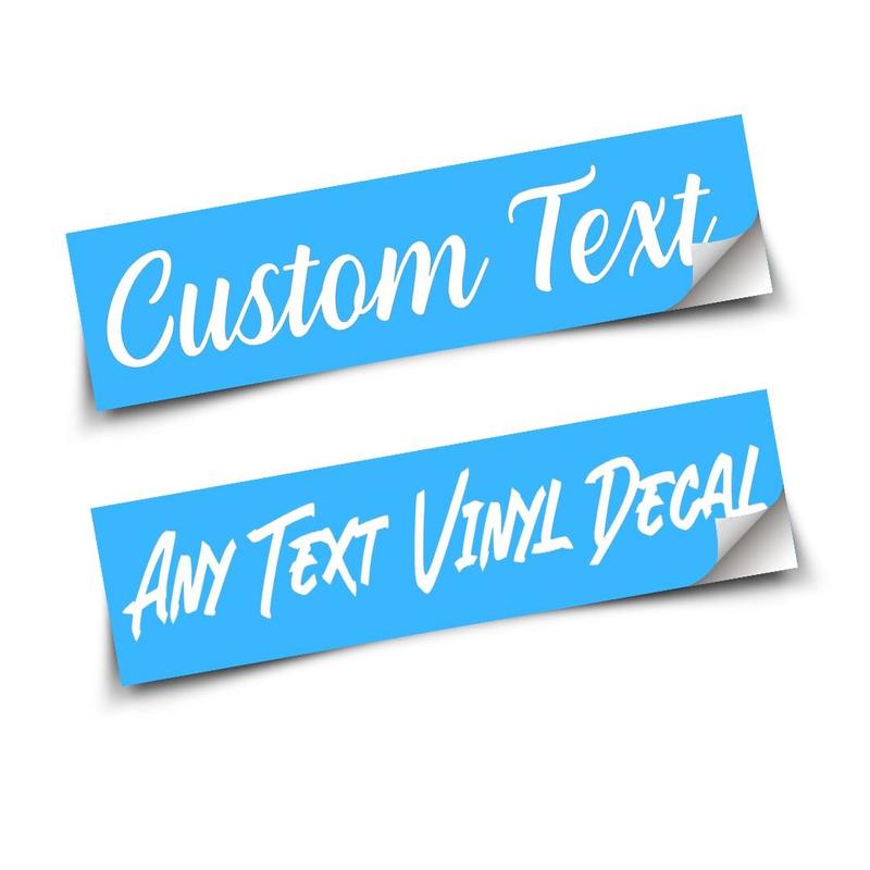 Custom Text Vinyl Decal 9x2 inch Personalized Car Decal Carbon Fiber Design for Car Lovers Gifts for Him & Her UV & Weather Resistant Rich Colors Easy Install