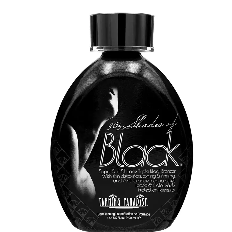 Tanning Paradise 365 Shades of Black – Triple Black Bronzing Lotion 13.5 oz | Ultra-Dark Tan Accelerator & Skin-Smoothing Formula