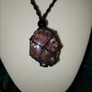 strawberry quartz necklace