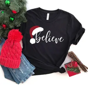 Believe Christmas Shirt, Christmas Believe Shirt Christmas Party Shirt T-Shirt, Family Shirt, Believe Shirt