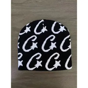 Y2K Beanie Cap Hats Knitted Wool Pullover Hat Letter Star Jacquard Hat Hip Hop Clothing Decoration Men Women Unisex Accessories