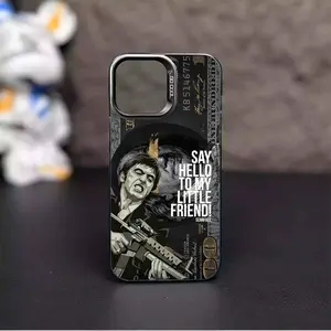 Viral Scarface Say Hello To My Little Friend For IPhone 17 Pro Max 16 15 14 13 12 11 Pro Max Plus Screen Protector Iphone 16 Pro Max Curious Shockproof Soft Silicone Transparent Acrylic Protective  Anxiety Phone Case Q52