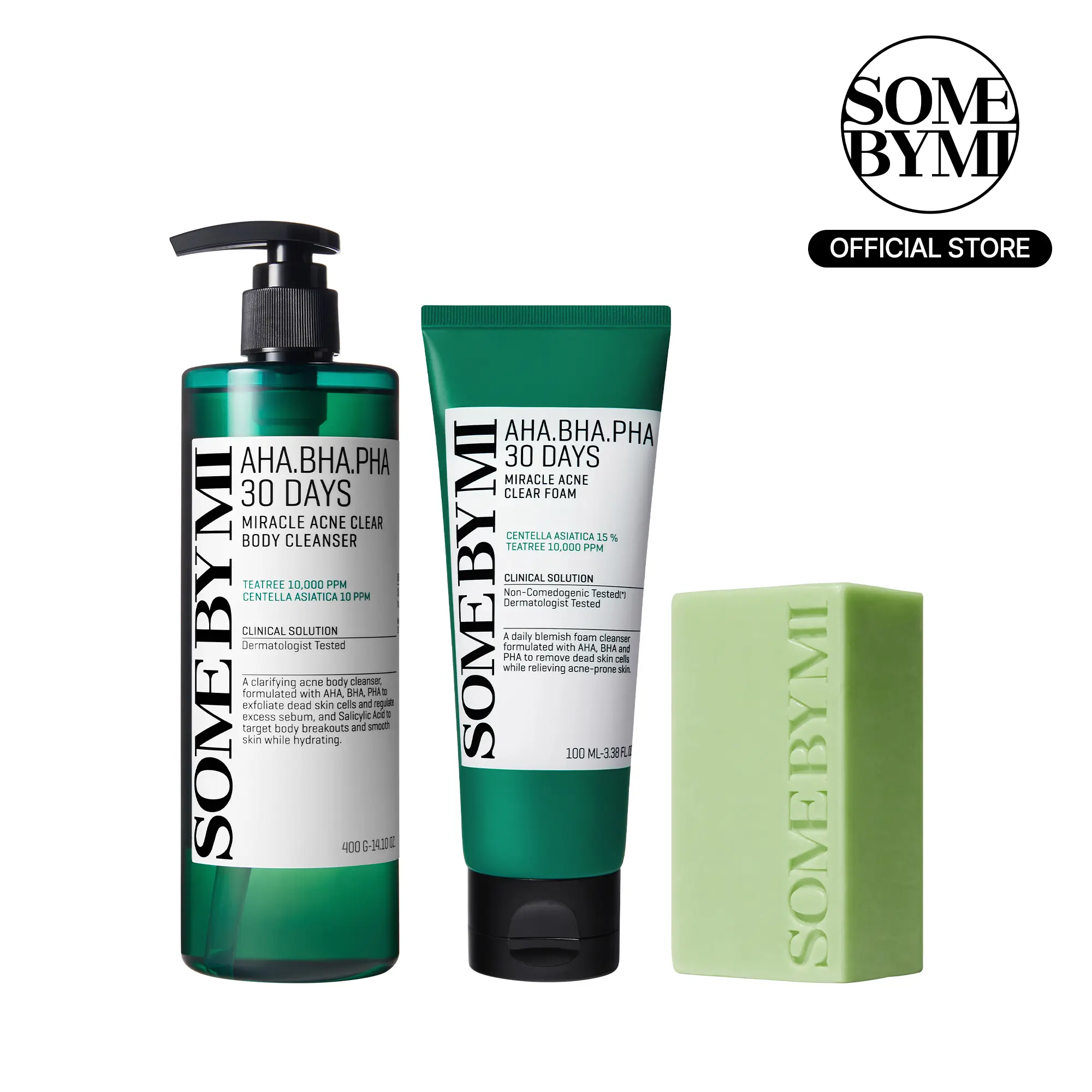 Miracle Acne Cleansing Set – Korean Skin Care – Foam & Soap & Body Wash 3-Step Routine to Treat Back Acne, Body Odor Control & Face Breakouts Miracle Acne Cleansing Set – Korean Skin Care – Foam & Soap & Body Wash 3-Step Routine to Treat Back Acne, Body Odor Control & Face Breakouts