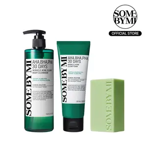 Miracle Acne Cleansing Set – Korean Skin Care – Foam & Soap & Body Wash 3-Step Routine to Treat Back Acne, Body Odor Control & Face Breakouts Miracle Acne Cleansing Set – Korean Skin Care – Foam & Soap & Body Wash 3-Step Routine to Treat Back Acne, Body Odor Control & Face Breakouts