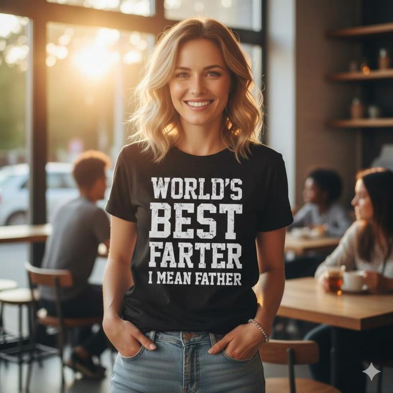 World Best Farter I Mean Father Shirt Gifts For Dad Funny T-Shirt For MenUnisex T-shirts M-5XL