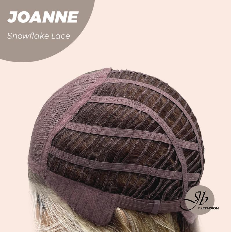 JBEXTENSION 11 Inches Blonde Pre-Cut Side Part Snowflake Lace Frontlace Glueless Wig JOANNE【BENDY EAR TABS】