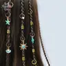 45PCS Boho Ocean Hair Jewelry Set, Starfish & Shell Charms, Dreadlock Beads and Rings, Bohemian Hair Accessories for Braids, Festivals, Parties, Summer Beach Style