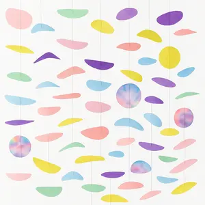 Pastel Circle Tissue Backdrop Decoration