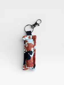 Brown Cow Print Chapstick Holder