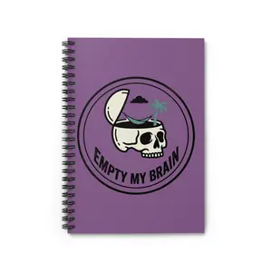 Minimal Purple Cover Spiral Notebook | Ruled Lined Notebook