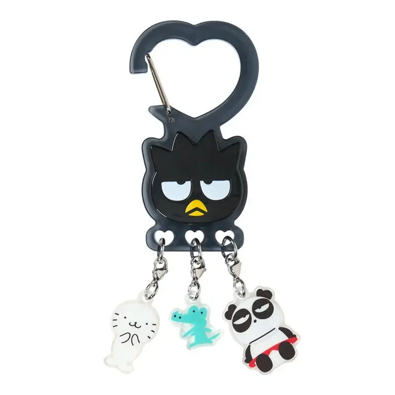 Badtz-maru Besties Cute Character Shaped Acrylic Charm Keychain - Unisex Heart Hook, Keychains for Women, Fashion Carrying Clip Accessory, Cute Collectible, Acrylic Charm Keychains