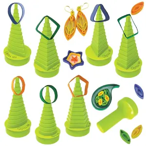 Quill On Ultimate Border Buddy for Easy Quilling Borders - Green Gadget for Kids' Crafts