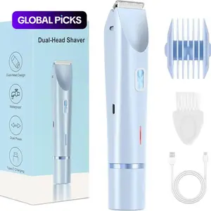 Women's Electric Hair Removal Device, Dual-Head Precision Trimmer, Waterproof Wet/dry Use, Pain-Free Shaving, Home Travel Essential Tool, Hair Removal Machine #GLOBAL PICKS