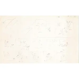 Hercules Walt Disney Production Animation Drawing Used to Make an Episode Wendell Washer A17