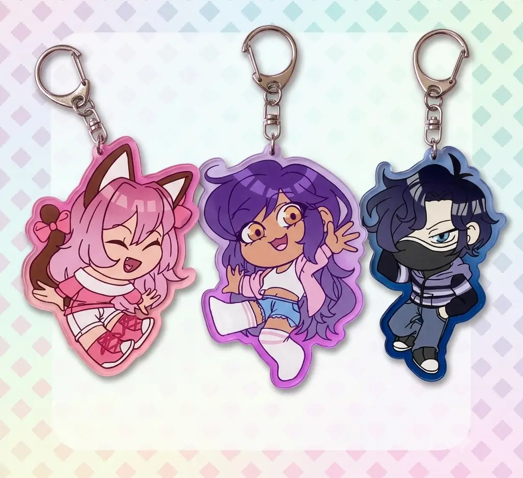 KC+Aphmau+Kane Acrylic Keychain Set