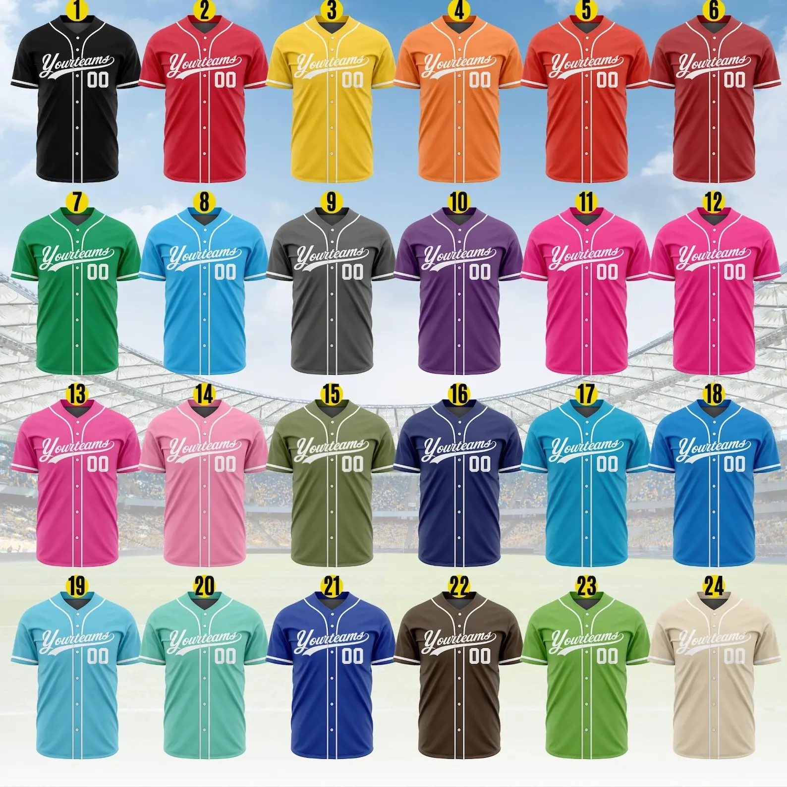 Personalized Team Name And Number Baseball Jersey, Custom Baseball Jersey Shirt, Baseball Jersey Uniform For Fans Baseball Lovers