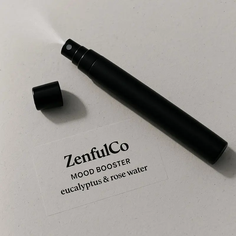 ZenfulCo Mood Booster - Eucalyptus & Rose Water Aromatherapy Spray for Enhanced Emotional Wellbeing