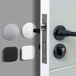 1pc Silicone Door Stopper Handle Bumpers Self Adhesive Mute Anti-Shock Protection Porte Pad Home Improvement Wall Protector Pad Door Hardware