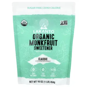 Lakanto Organic Monkfruit Sweetener, 1 lb (454 g)